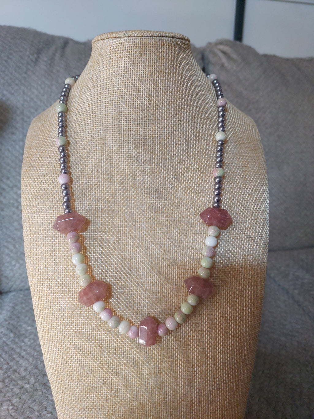 Strawberry Quartz Necklace