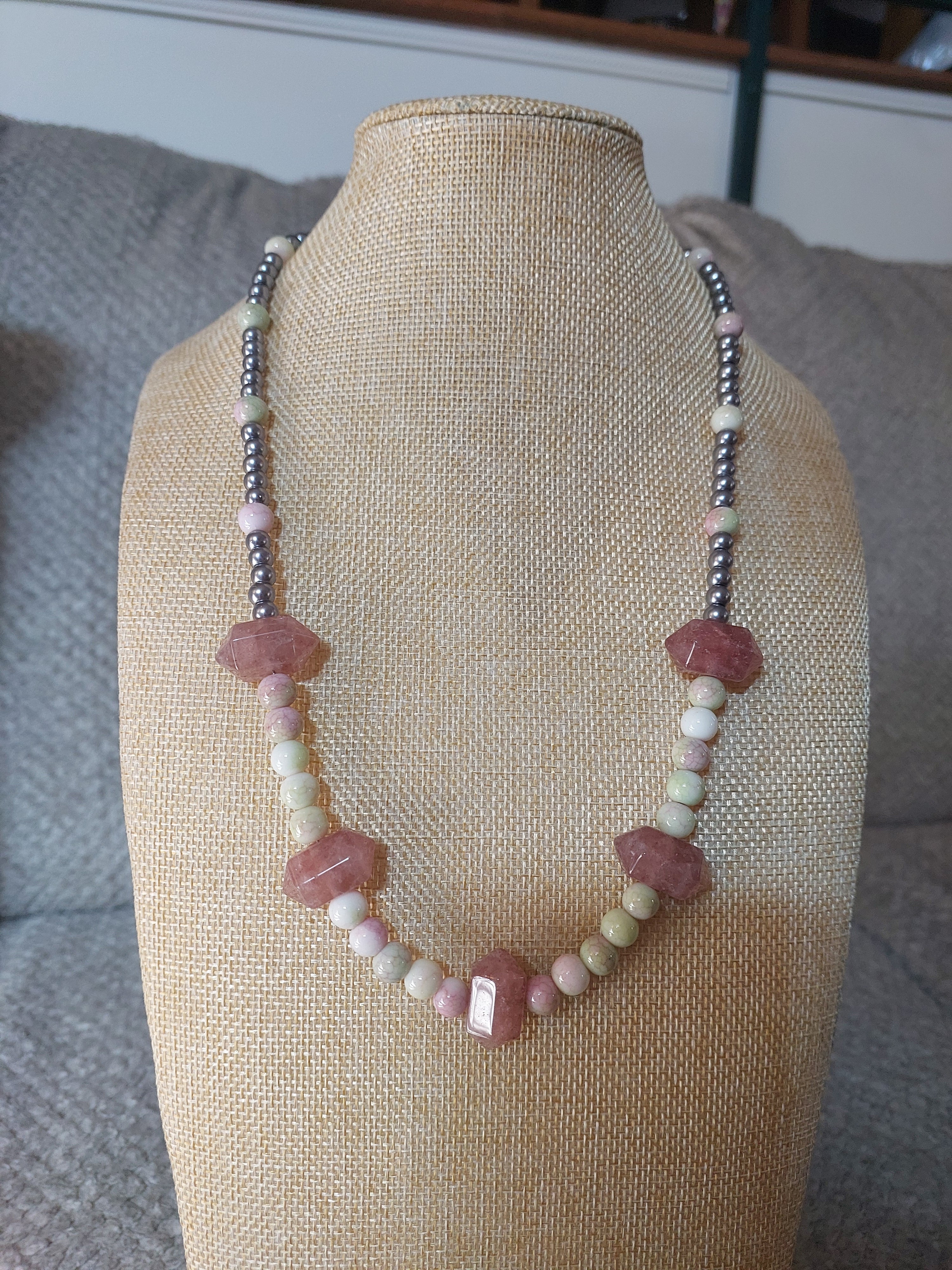 Strawberry Quartz Necklace